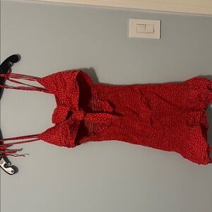 Elegant Red Mini Dress